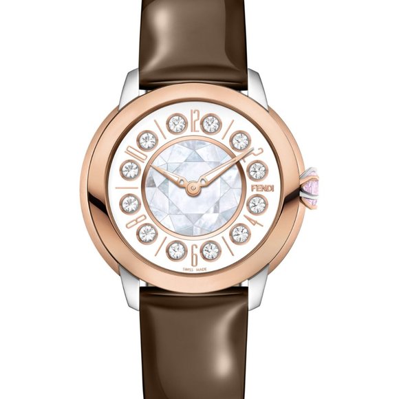 Fendi Women\'s Rose Gold Diamond Watch! New main image 4
